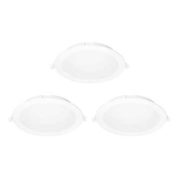 Aigostar - SADA 3x LED RGBW Stmívatelné podhledové svítidlo MESH LED/15W/230V 2700K-6500K pr.17cm