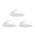 Aigostar - SADA 3x LED RGBW Stmívatelné podhledové svítidlo MESH LED/9W/230V 2700K-6500K pr.14,5cm