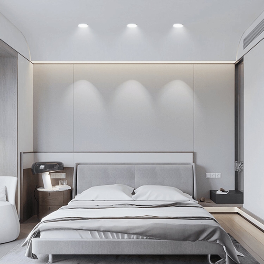 Aigostar - SADA 3x LED Venkovní podhledové svítidlo LED/4,8W/230V 6500K IP65 černá