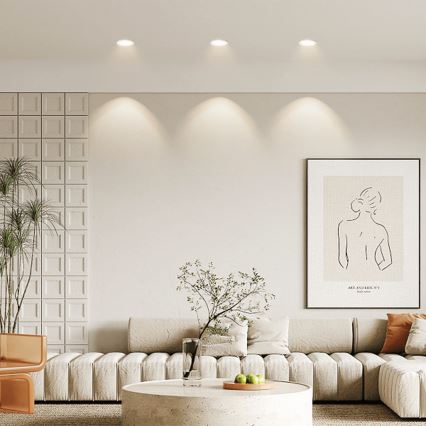 Aigostar - SADA 3x LED Koupelnové podhledové svítidlo LED/4,8W/230V 4000K IP65 bílá