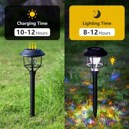Aigostar - SADA 4x LED RGB Solární lampa LED/0,2W/2V IP44