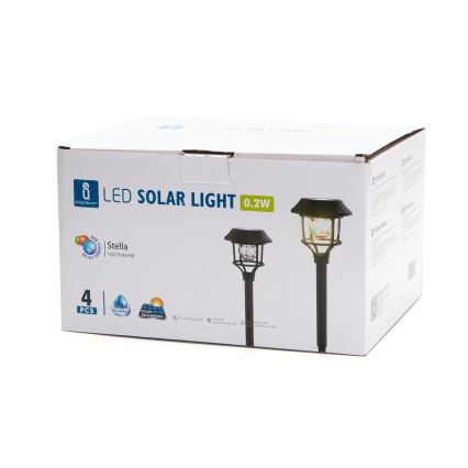 Aigostar - SADA 4x LED RGB Solární lampa LED/0,2W/2V IP44