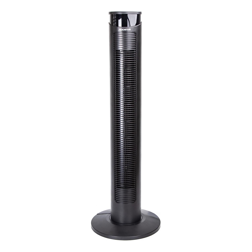Aigostar - Sloupový ventilátor 45W/230V černá + dálkové ovládání