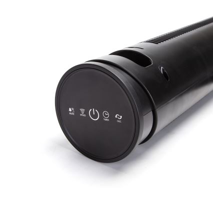 Aigostar - Sloupový ventilátor 45W/230V černá + dálkové ovládání