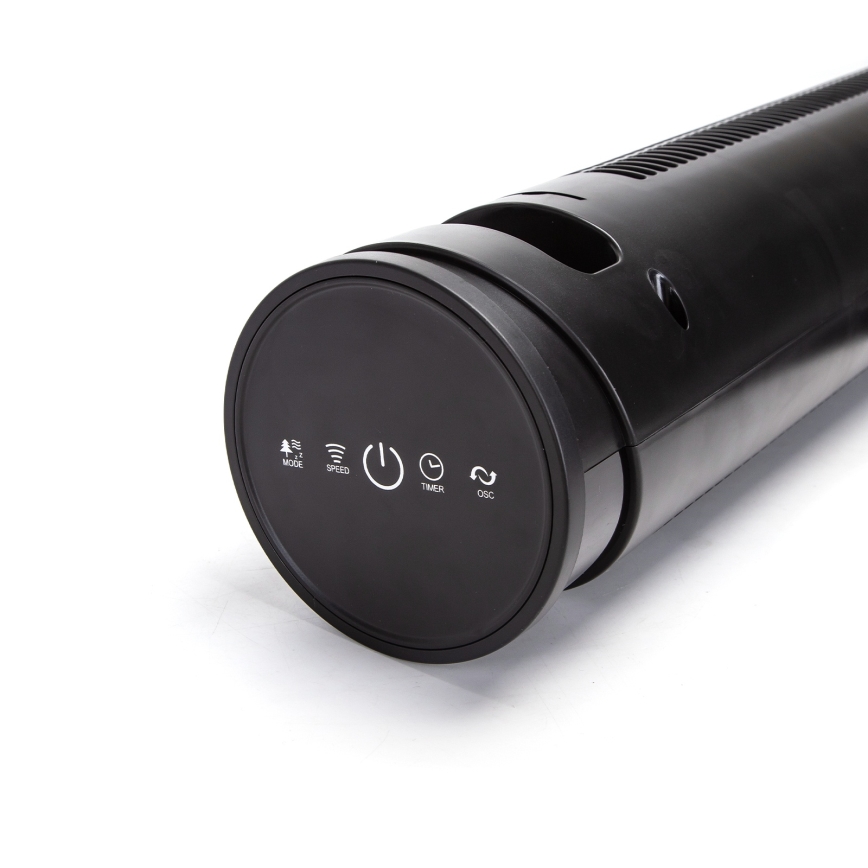 Aigostar - Sloupový ventilátor 45W/230V černá + dálkové ovládání