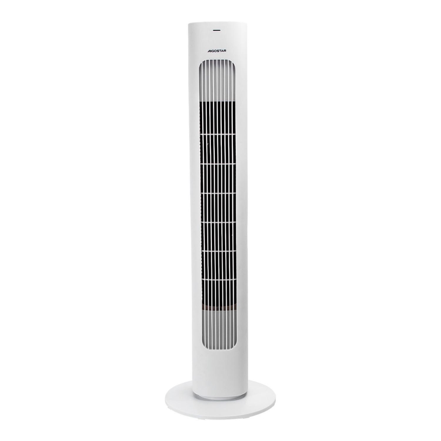 Aigostar - Sloupový ventilátor 50W/230V bílá + dálkové ovládání