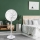 Aigostar - Stojanový ventilátor 2v1 45W/230V 110 cm bílá