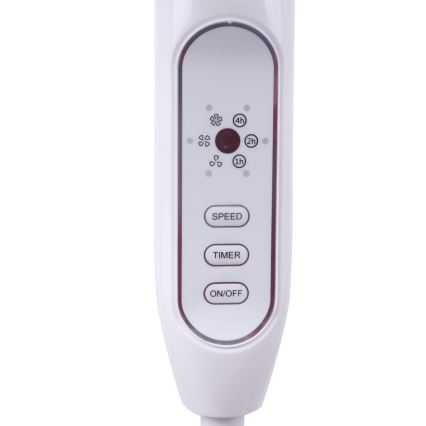 Aigostar - Stojanový ventilátor 40W/230V 120 cm bílá