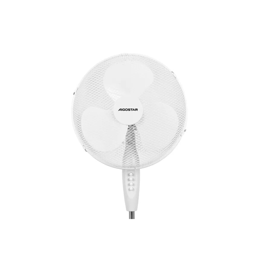 Aigostar - Stojanový ventilátor 40W/230V bílá