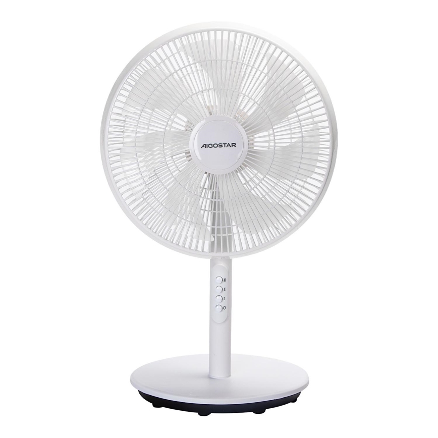 Aigostar - Stojanový ventilátor 45W/230V 110 cm bílá