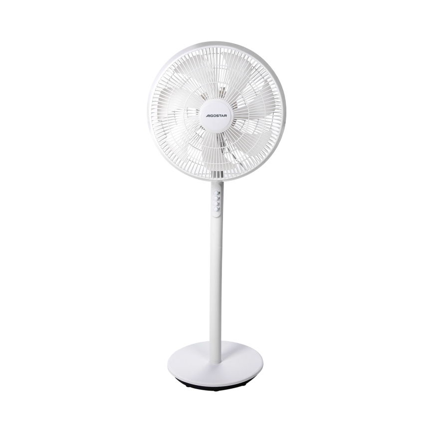 Aigostar - Stojanový ventilátor 45W/230V 110 cm bílá