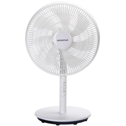 Aigostar - Stojanový ventilátor 45W/230V pr. 35 cm bílá