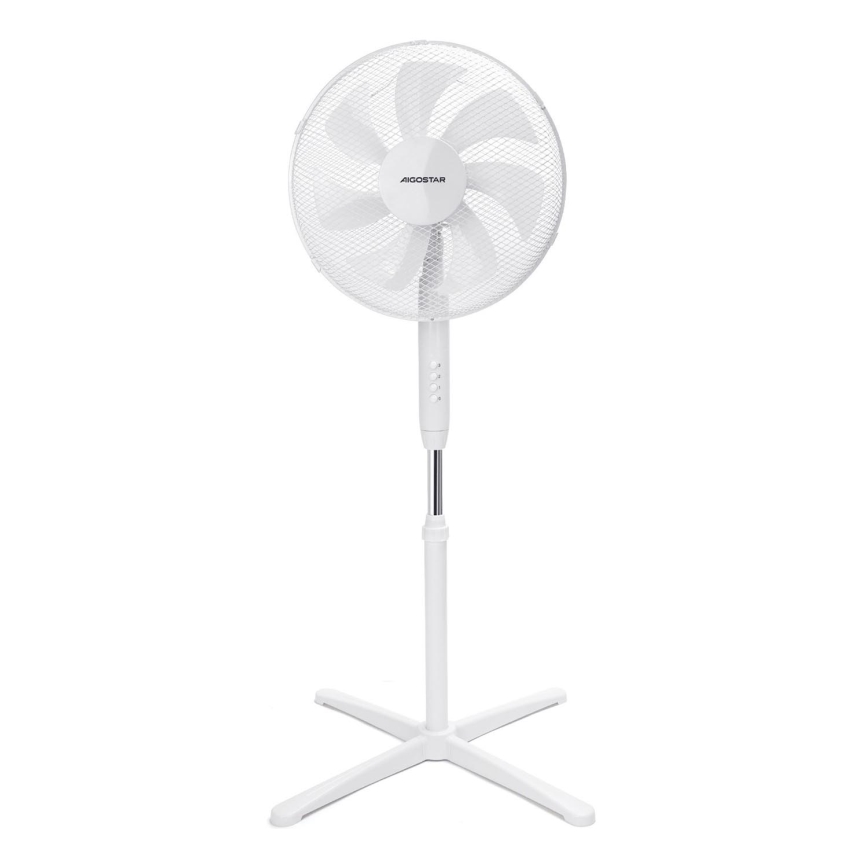 Aigostar - Stojanový ventilátor 50W/230V 120 cm bílá
