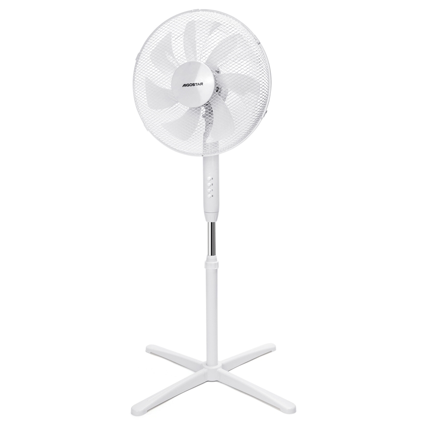 Aigostar - Stojanový ventilátor 50W/230V 120 cm bílá