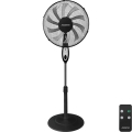 Aigostar - Stojanový ventilátor 55W/230V 130 cm černá + dálkové ovládání