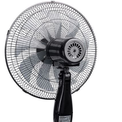 Aigostar - Stojanový ventilátor 60W/230V 130 cm černá + dálkové ovládání