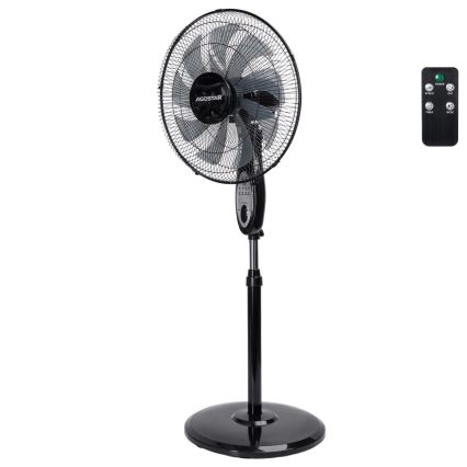 Aigostar - Stojanový ventilátor 60W/230V 130 cm černá + dálkové ovládání