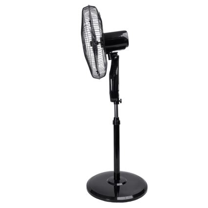 Aigostar - Stojanový ventilátor 60W/230V 130 cm černá + dálkové ovládání