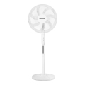 Aigostar - Stojanový ventilátor 60W/230V bílá