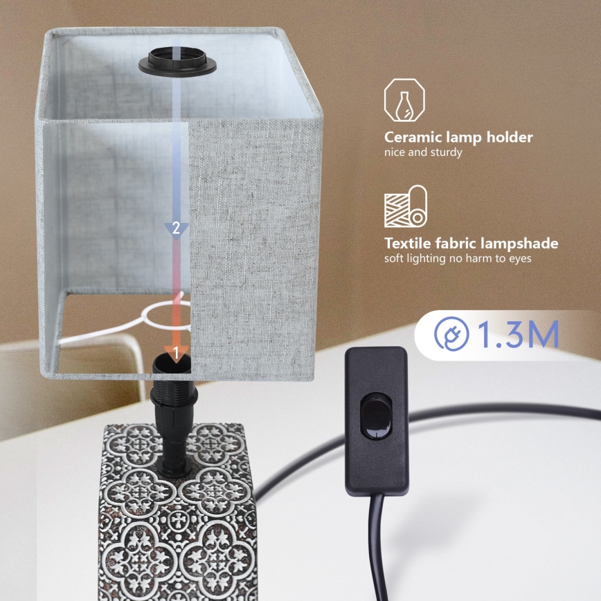 Aigostar - Stolní lampa 1xE14/40W/230V