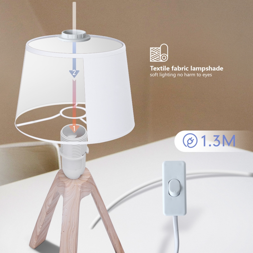 Aigostar - Stolní lampa 1xE14/40W/230V