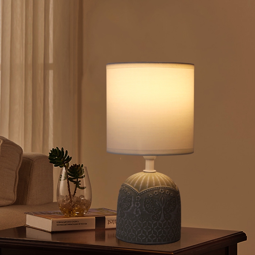Aigostar - Stolní lampa 1xE14/40W/230V šedá/bílá