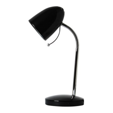 Aigostar - Stolní lampa 1xE27/36W/230V černá/lesklý chrom
