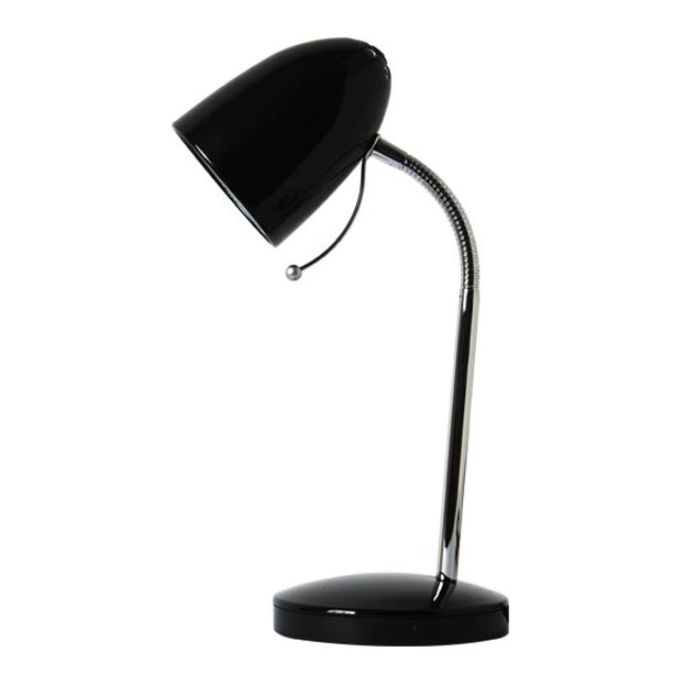 Aigostar - Stolní lampa 1xE27/36W/230V černá/lesklý chrom