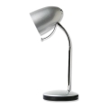 Aigostar - Stolní lampa 1xE27/36W/230V stříbrná/chrom