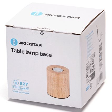 Aigostar - Stolní lampa 1xE27/60W/230V béžová