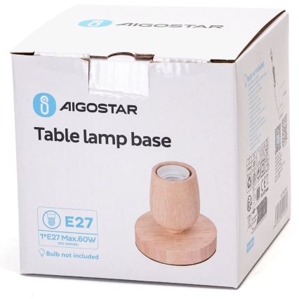 Aigostar - Stolní lampa 1xE27/60W/230V béžová