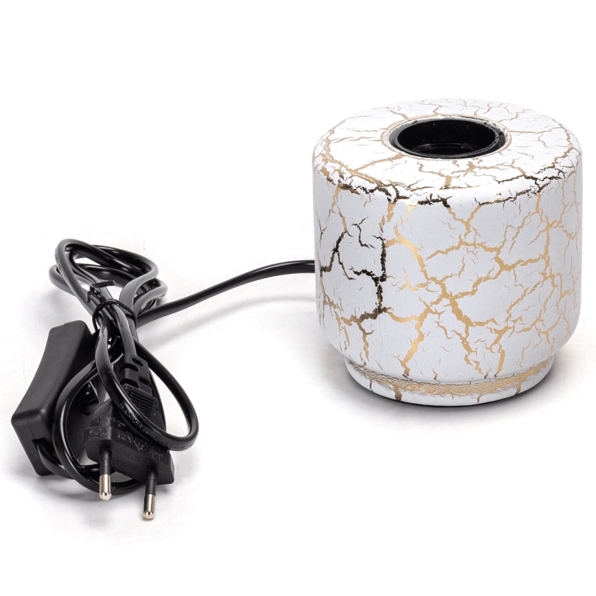Aigostar - Stolní lampa 1xE27/60W/230V bílá/zlatá