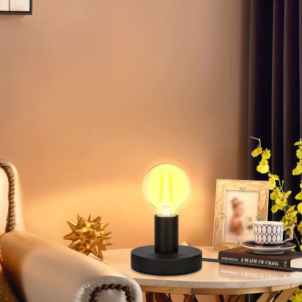 Aigostar - Stolní lampa 1xE27/60W/230V černá