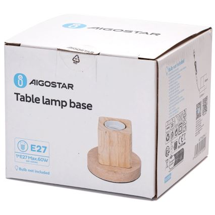 Aigostar - Stolní lampa 1xE27/60W/230V kaučukovník