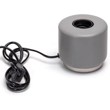 Aigostar - Stolní lampa 1xE27/60W/230V šedá