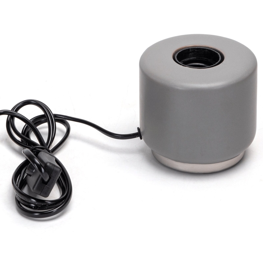 Aigostar - Stolní lampa 1xE27/60W/230V šedá