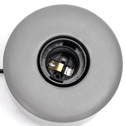 Aigostar - Stolní lampa 1xE27/60W/230V šedá