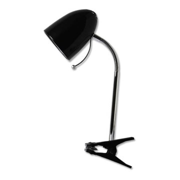 Aigostar -  Stolní lampa s klipem 1xE27/11W/230V černá/lesklý chrom