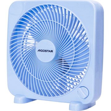 Aigostar - Stolní ventilátor 30W/230V modrá