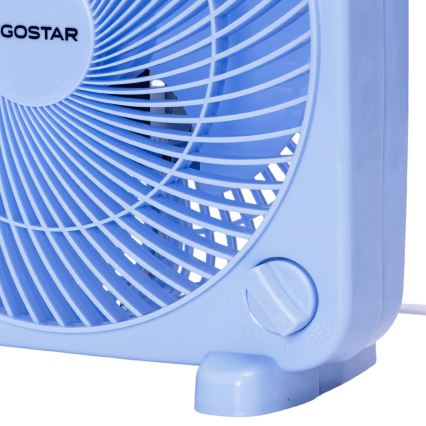 Aigostar - Stolní ventilátor 30W/230V modrá