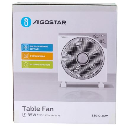 Aigostar - Stolní ventilátor 35W/230V