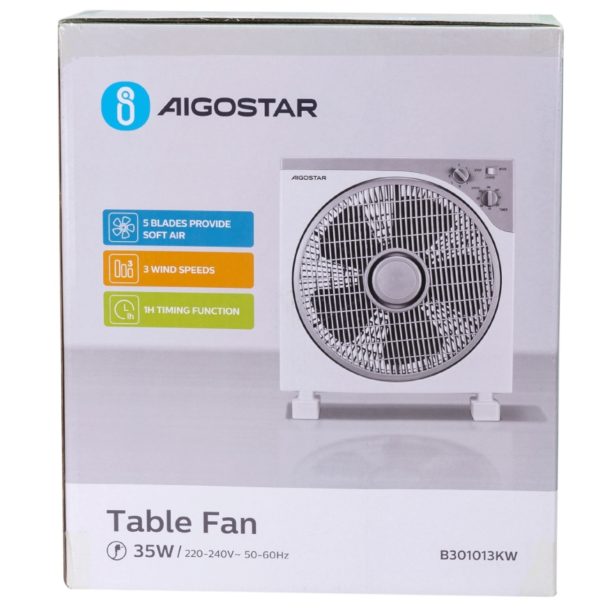 Aigostar - Stolní ventilátor 35W/230V
