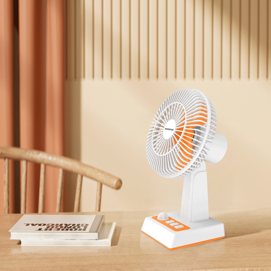 Aigostar - Stolní ventilátor 6W/USB