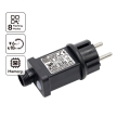 Aigostar - Venkovní napájecí adaptér 9W/31V/8 funkcí IP44 černá