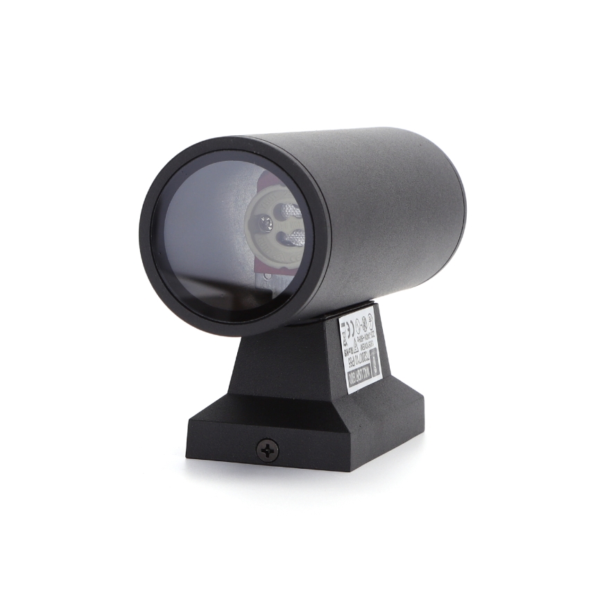 Aigostar - Venkovní nástěnné svítidlo 2xGU10/35W/230V IP65 černá kulatý