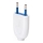 Aigostar - Vidlice plastová 2P 10A/250V bílá