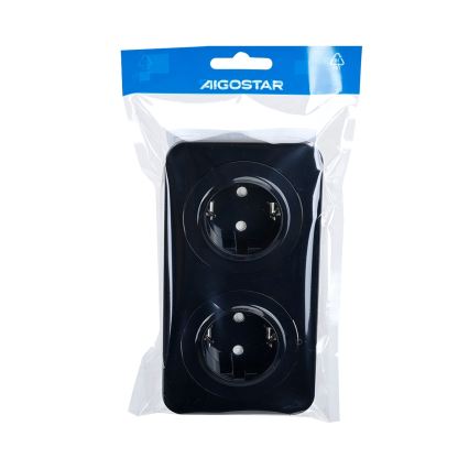 Aigostar - Zásuvka domovní 2Z SCHUKO 250/16A