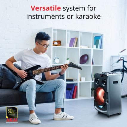 AKAI ABTS-112 - Bezdrátový reproduktor 300W/230V 7000 mAh + dálkové ovládání