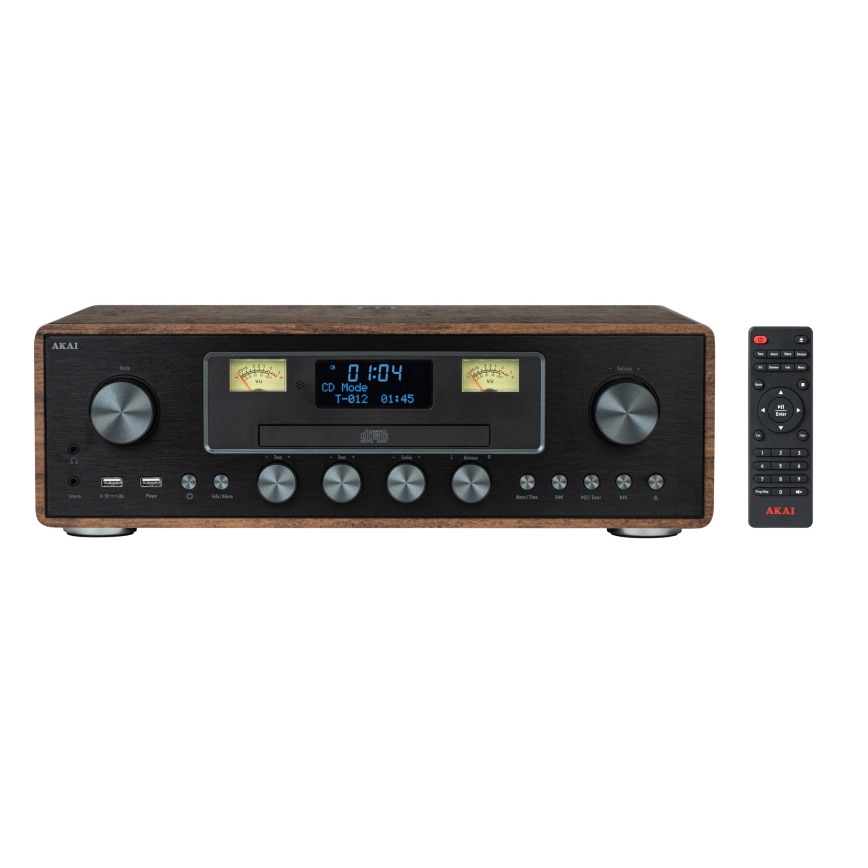AKAI AM-100 RHAPSODY - Mikrosystém s CD/FM/DAB/AUX/USB/MP3 40W/230V + dálkové ovládání