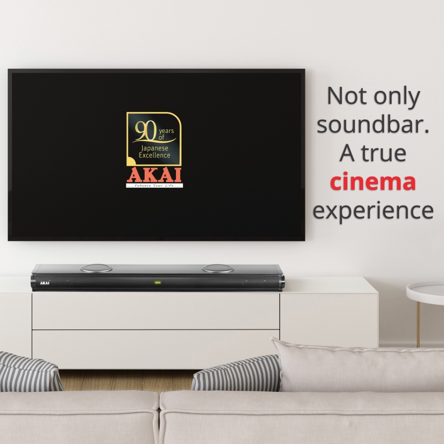 AKAI ASB-29 - Soundbar s aktivním subwooferem 120W/230V + dálkové ovládání